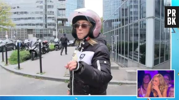 Enora Malagré attaquée par une poule géante sur D8