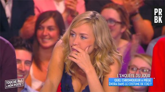 Enora Malagré attaquée par une poule géante sur D8