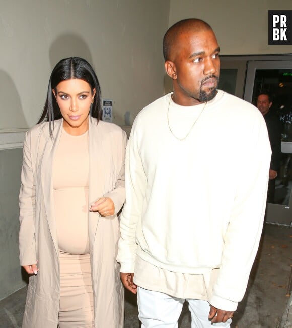 Kim Kardashian et Kanye West le 21 octobre 2015 à Los Angeles