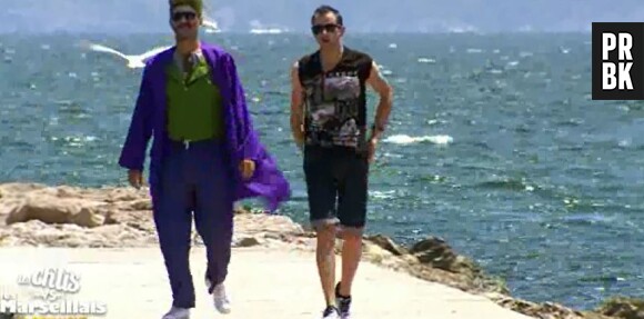 Les Ch'tis VS Les Marseillais : Antonin déguisé en Joker lors de l'épisode 47 du 26 octobre 2015