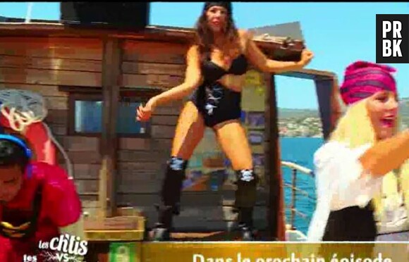 Kim (Les Ch'tis VS Les Marseillais) pirate très sexy lors de l'épisode 55 du 5 novembre 2015, sur W9