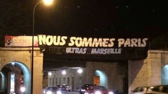 Attentats à Paris : les supporters de l'OM affichent leur belle solidarité