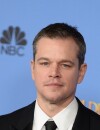 Matt Damon gagnant aux Golden Globes 2016 le 10 janvier à Los Angeles