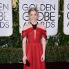 Natalie Dormer sur le tapis-rouge des Golden Globes 2016 le 10 janvier à Los Angeles