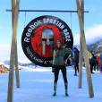 Laury Thilleman sportive et courageuse à la Spartan Winter Race Valmorel 2016