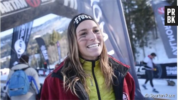 Laury Thilleman sportive et courageuse à la Spartan Winter Race de Valmorel, le 23 janvier 2016