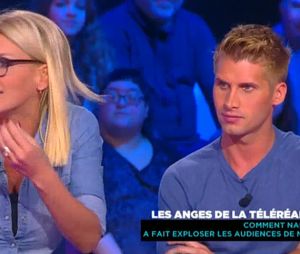 Amélie Neten et Benoît Dubois taclent la télé-réalité dans Derrière le poste, le 29 janvier 2016, sur D8