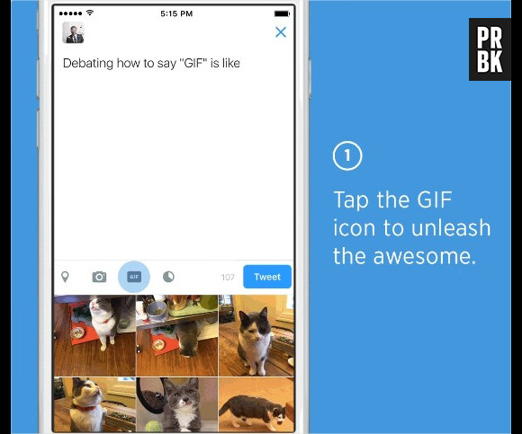 Twitter : les GIFs gagnent du terrain avec un moteur de recherche intégré