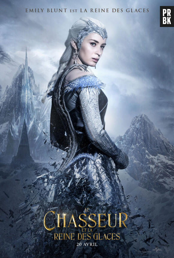 Le Chasseur et la reine des glaces : Emily Blunt sur une affiche du film