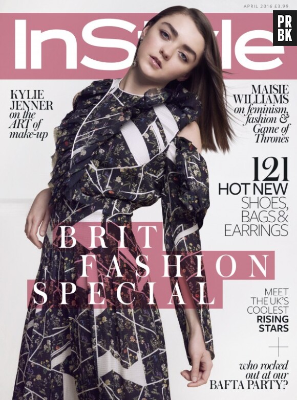 Maisie Williams (Game of Thrones) glamour en Une du magazine InStyle