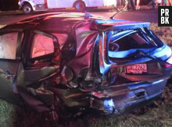 La voiture de Wenthorth Maynard après l'accident
