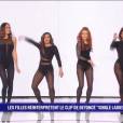 Priscilla Betti, Valérie Bègue, Anaïs Delva et Eve Angeli rejouent le clip Single Ladies de Beyoncé dans Battle Zik le mardi 24 mai 2016
