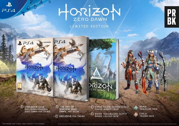 Jaquette et Limited Edition d'Horizon : Zero Dawn