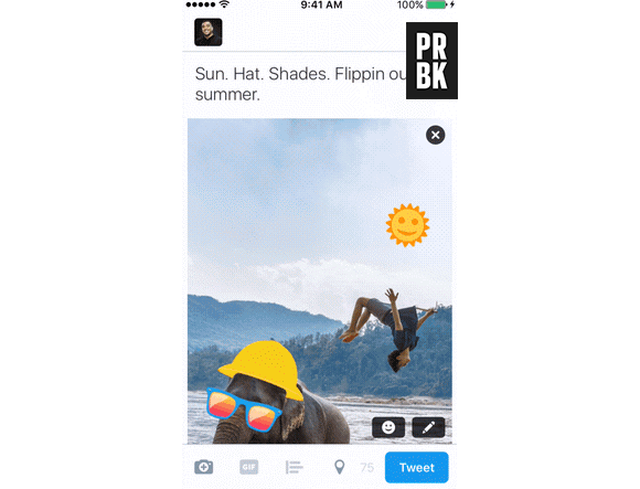 Twitter copie Snapchat et lance une centaine de stickers 