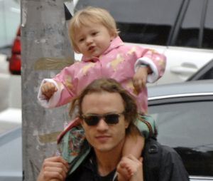 Heath Ledger et sa fille Matilda en 2007
