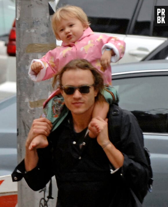 Heath Ledger et sa fille Matilda en 2007