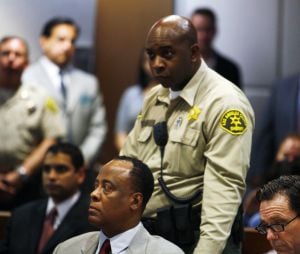Conrad Murray lors de son procès en février 2010 après la mort de Michael Jackson