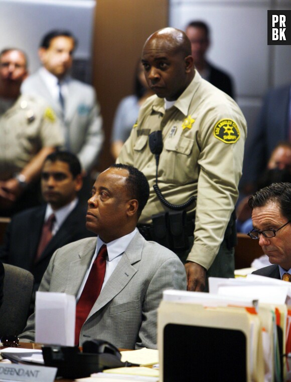 Conrad Murray lors de son procès en février 2010 après la mort de Michael Jackson