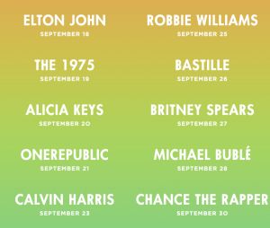 Calvin Harris, Britney Spears...découvrez la programmation du Apple Music Festival 2016