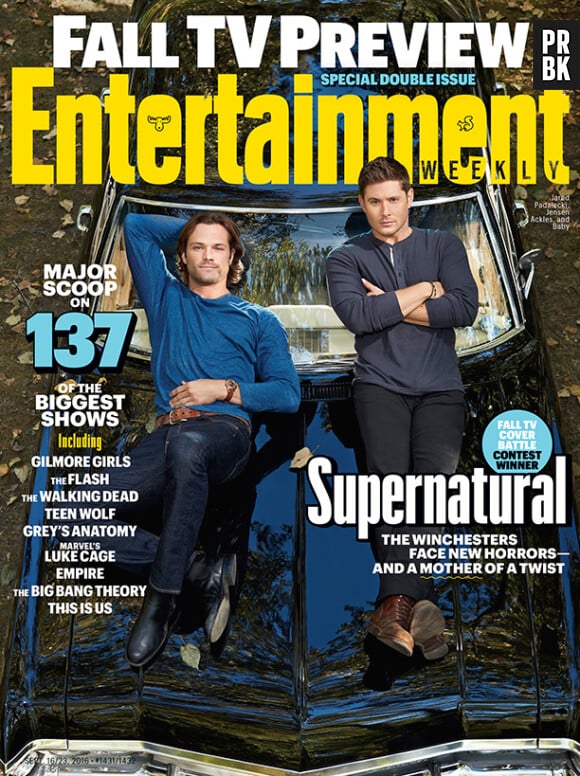 Jared Padalecki et Jensen Ackles en couverture du magazine Entertainment Weekly