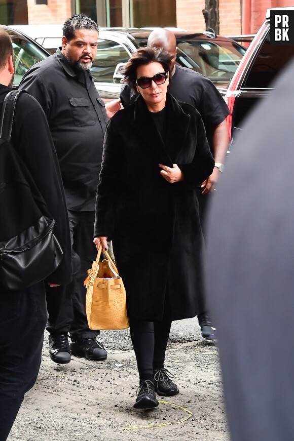 De retour à New-York, Kim Kardashian peut compter sur le soutien de Kanye West et Kris Jenner