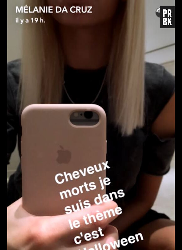 Mélanie Da Cruz pousse un coup de gueule sur Snapchat : une internaute lui dit qu'elle a des "cheveux morts", elle riposte.