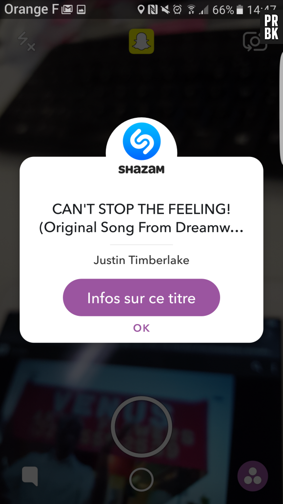 Shazam désormais disponible sur Snapchat !