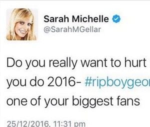 Sarah Michelle Gellar : son tweet fail sur la mort de George Michael