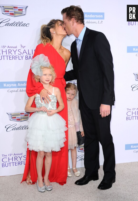 Eric Dane avec sa femme Rebecca Gayheart et ses deux filles