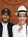 Cristina Cordula et son fils Enzo à Roland-Garros le 30 mai 2017