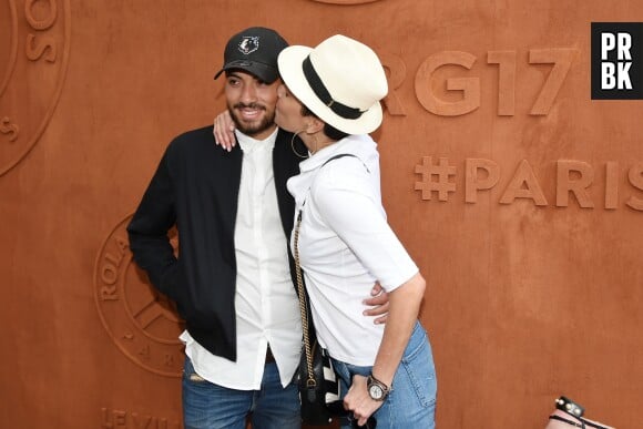 Cristina Cordula et Enzo à Roland Garros le 30 mai 2017