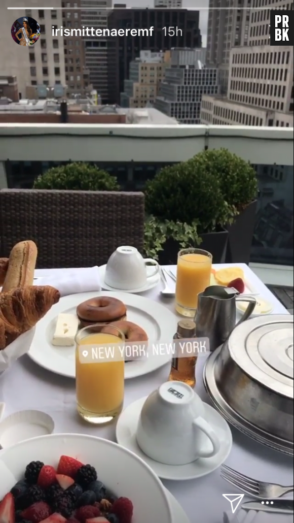 Kev Adams et Iris Mittenaere se retrouvent à New York et dévoilent leur petit-déjeuner sur Instagram !