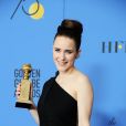Rachel Brosnahan gagnante aux Golden Globes 2018 le 7 janvier à Los Angeles