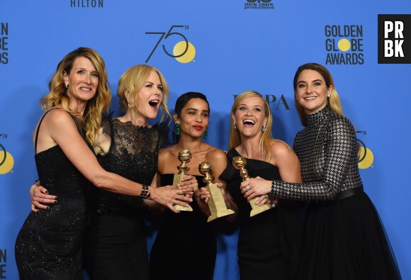 Big Little Lies gagnante aux Golden Globes 2018 le 7 janvier à Los Angeles