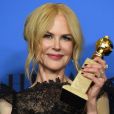 Nicole Kidman gagnante aux Golden Globes 2018 le 7 janvier à Los Angeles