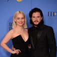 Emilia Clarke et Kit Harrington aux Golden Globes 2018 le 7 janvier à Los Angeles