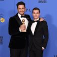 James Franco gagnant aux Golden Globes 2018 avec son frère Dave Franco le 7 janvier à Los Angeles