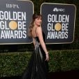 Dakota Johnson sur le tapis rouge des Golden Globes 2018 le 7 janvier à Los Angeles