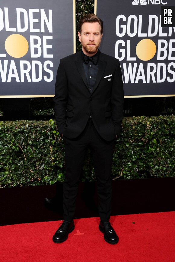 Ewan McGregor sur le tapis rouge des Golden Globes 2018 le 7 janvier à Los Angeles