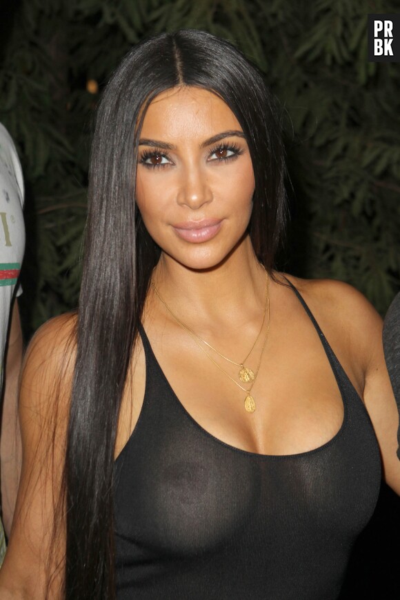 Kim Kardashian brune