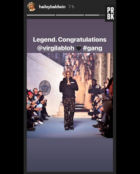 Virgil Abloh nommé DA chez Louis Vuitton : Hailey Baldwin réagit !