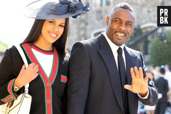 Idris Elba et sa fiancée Sabrina Dhowre au mariage de Meghan Markle et du Prince Harry.