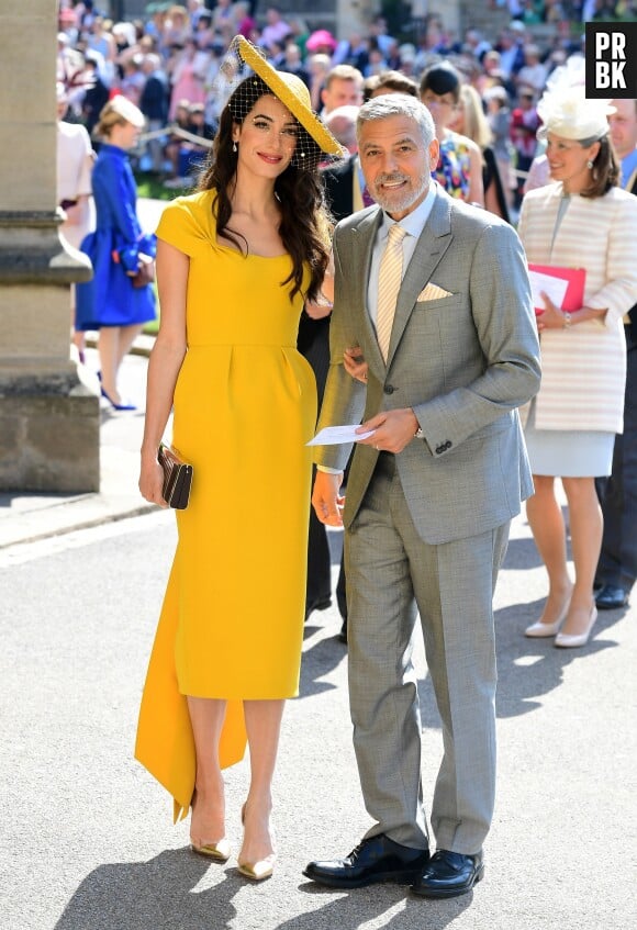 George Clooney et Amal Clooney au mariage de Meghan Markle et du Prince Harry.