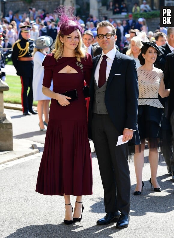 Gabriel Macht et et sa femme Jacinda Barrett au mariage de Meghan Markle et du Prince Harry.