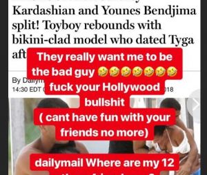 Kourtney Kardashian célibataire ? Elle serait séparée du français Younes Bendjima, il réagit aux rumeurs de tromperies !