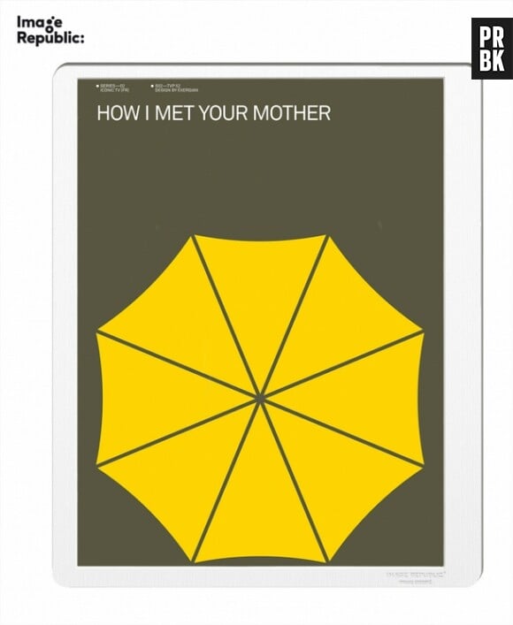 Nos idées cadeaux pour Noël 2018 : l'affiche minimaliste How I Met Your Mother