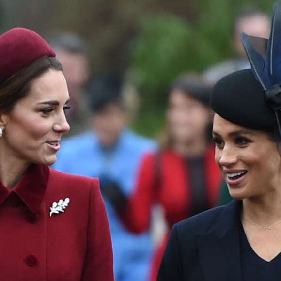 Meghan Markle et Kate Middleton à la messe de Noël le 25 décembre 2018