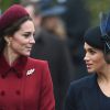 Meghan Markle et Kate Middleton font taire les rumeurs de tensions à la messe de Noël le 25 décembre 2018