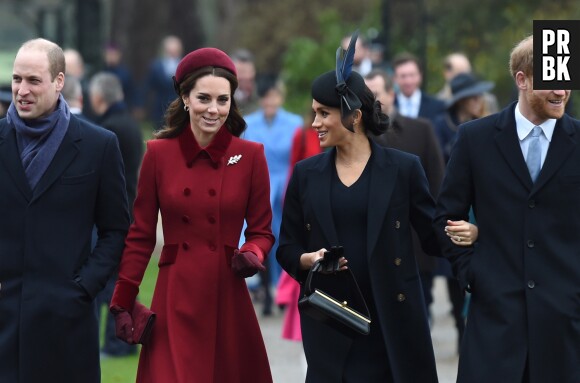 Meghan Markle et Kate Middleton complices à la messe de Noël le 25 décembre 2018