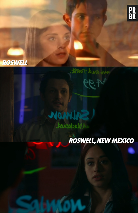 Roswell, New Mexico : une scène en rappel du générique de Roswell